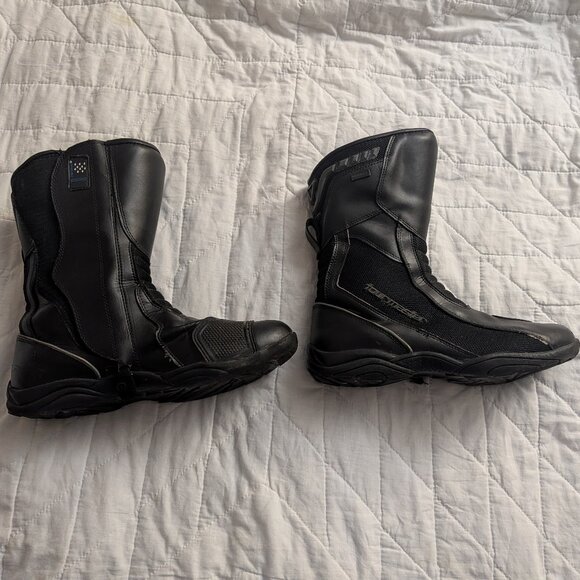 Tour Master Solution Waterproof Motorcycle Riding Boot Mens 11 Wide Black Zipper - Picture 7 of 9